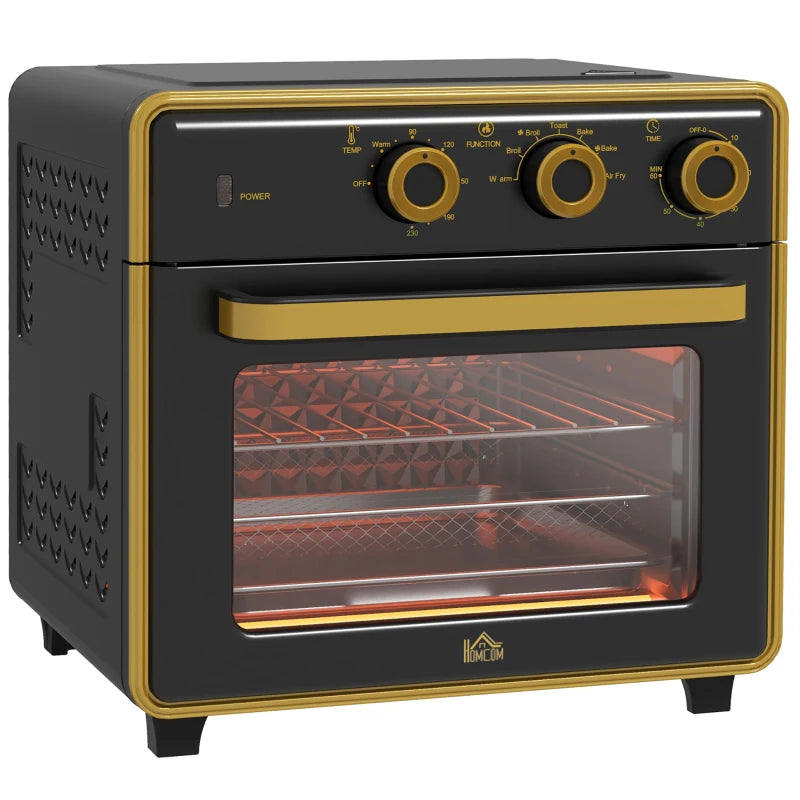 Four Amaro de Nancy - Four de cuisson - Mini four - Multifonctionnel - Noir - Accessoires inclus