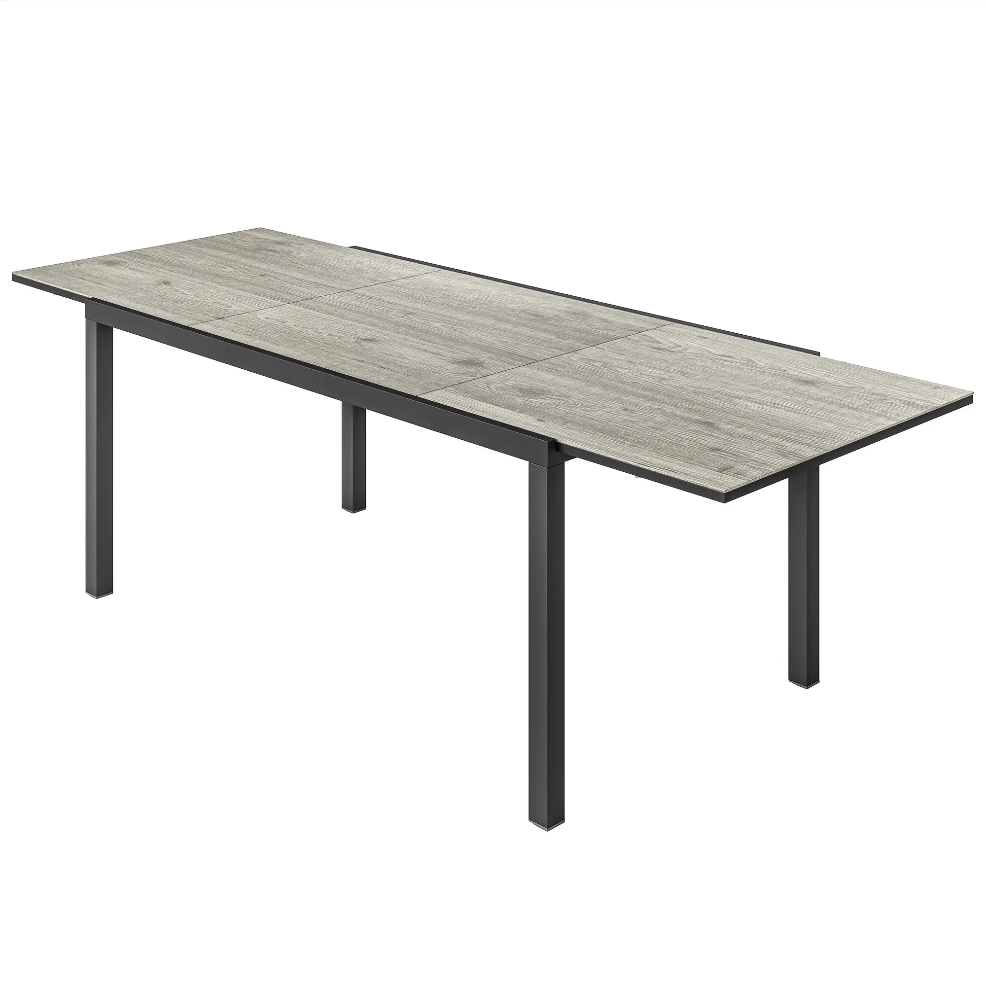 Nancy's Gangi Tuintafel - Eettafel voor Buiten - Terrastafel - Uitschuifbaar - Grijs