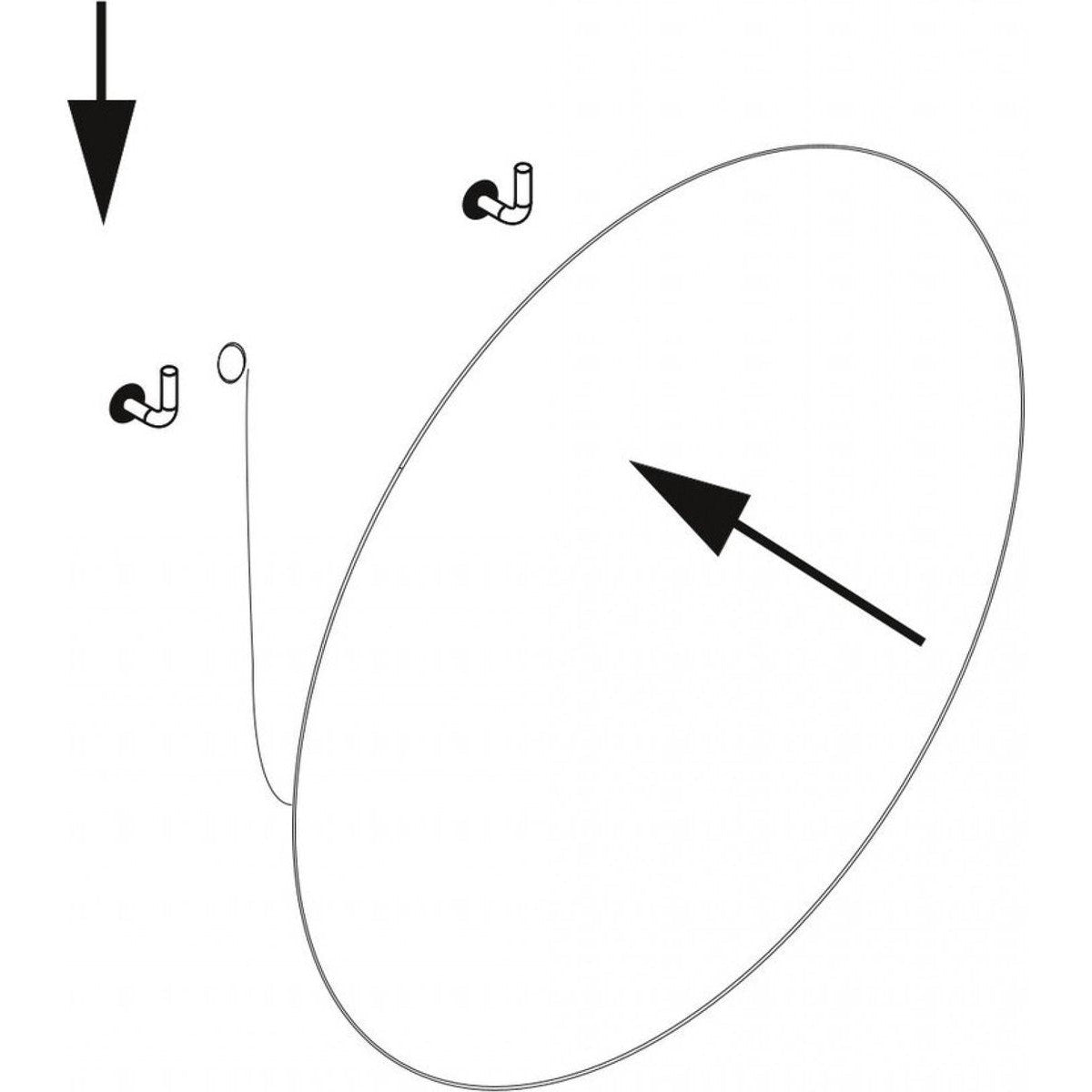 Eleganca Ronde condensvrije badkamerspiegel Ø60cm met LED verlichting