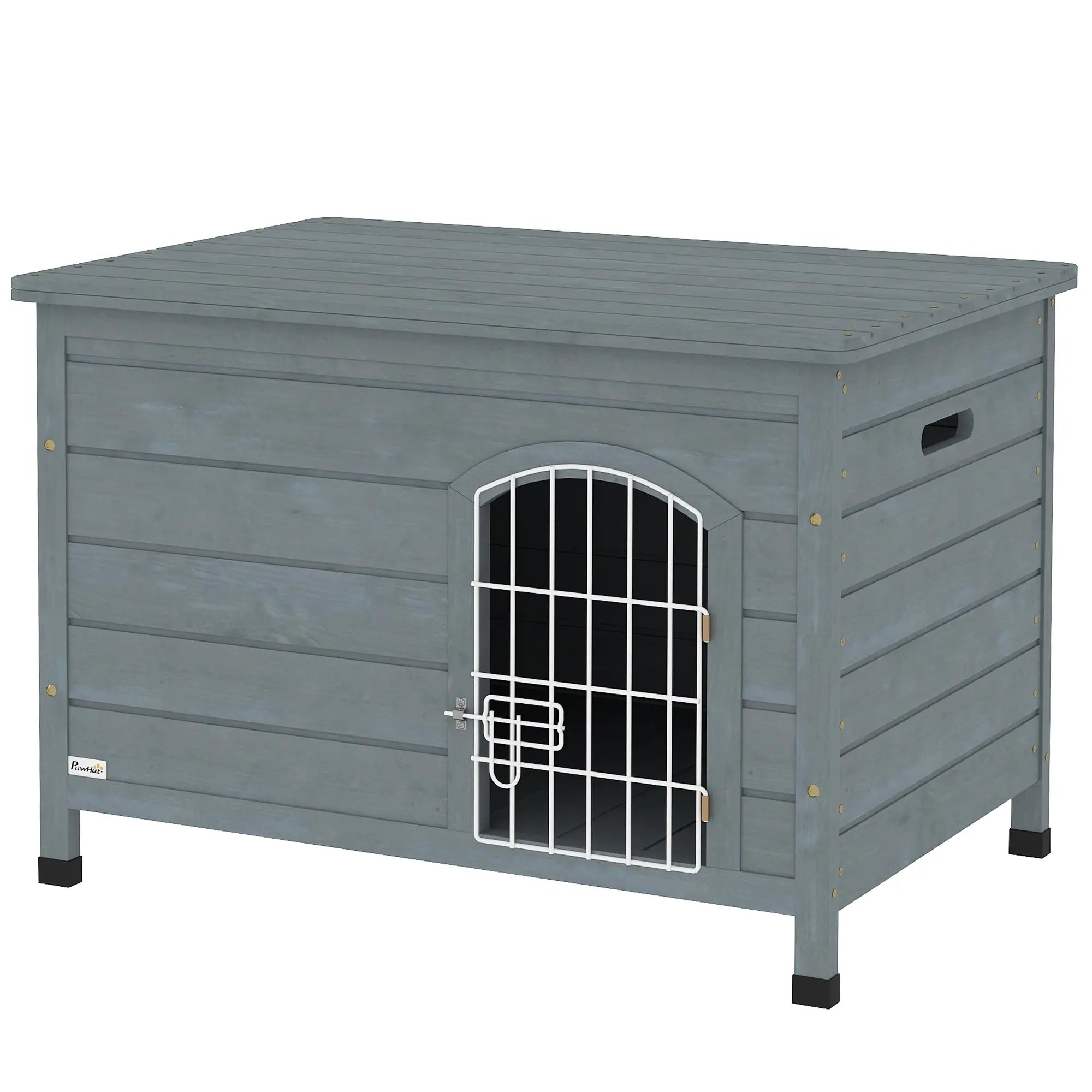 Nancy's Enego Hondenhok - Bench - Hondenbox - Grijs - ± 80 x 55 x 55 cm