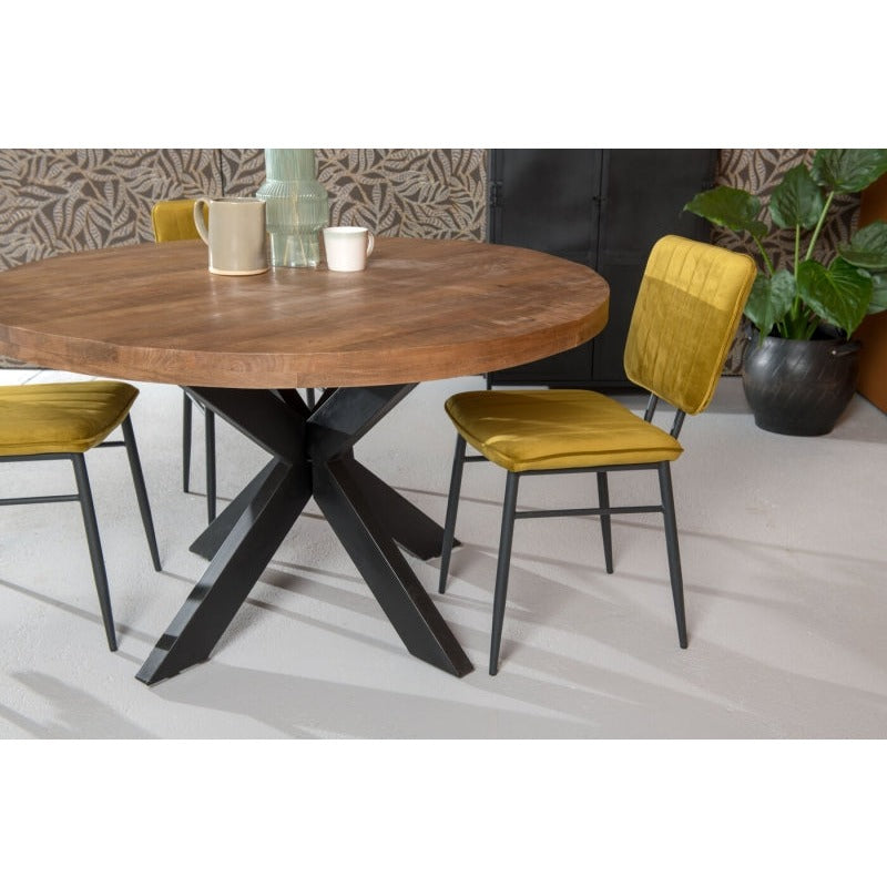 Nancy's Neiva Eettafel - Eetkamertafel - Rond - Mangohout - Ø 140 cm