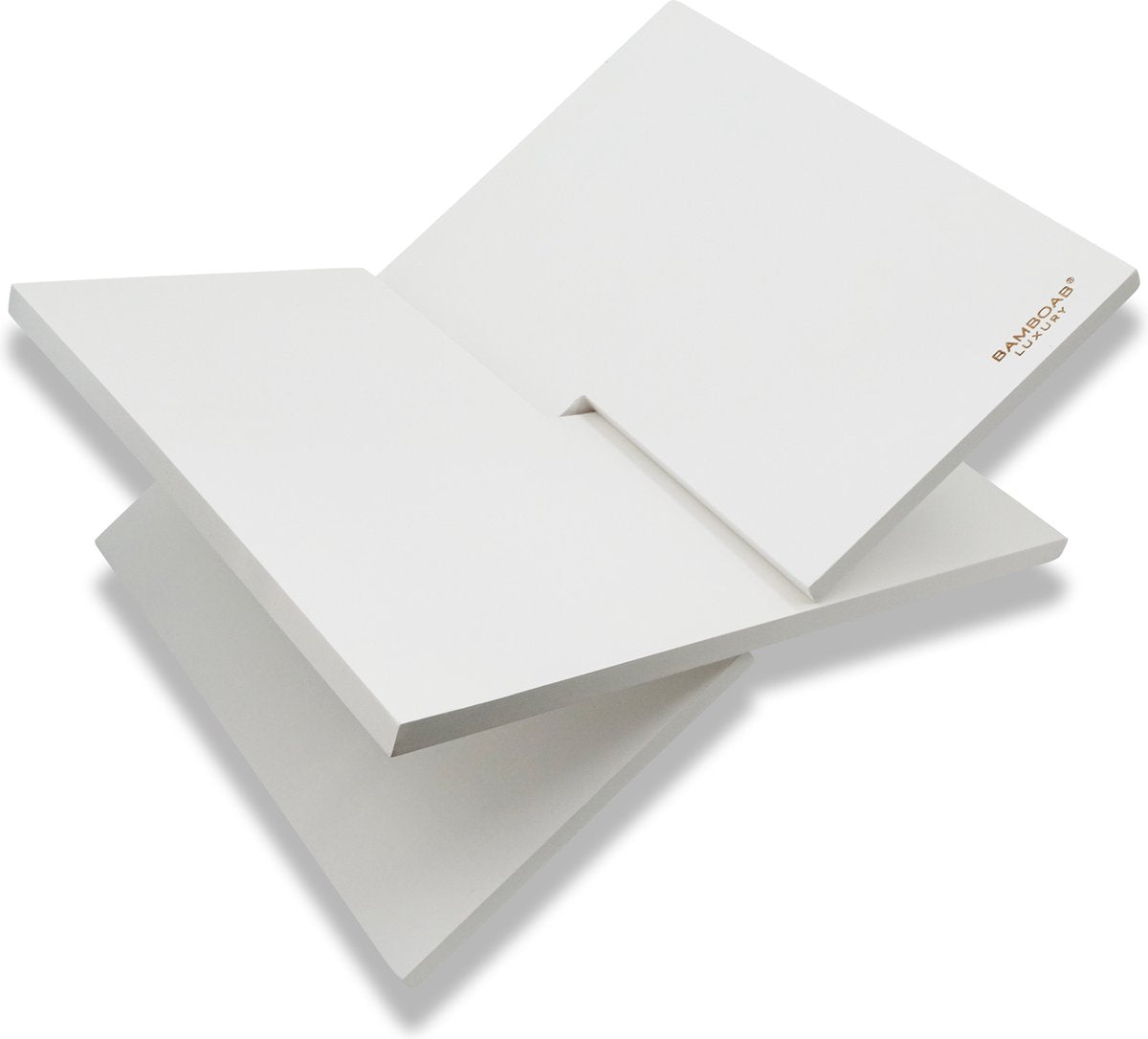 BAMBOAB Support à livres de boamboe porte-revues Blanc