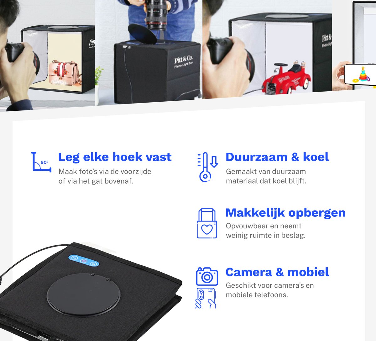 Puluz Professionele fotostudio box 25 x 25 x 25 cm