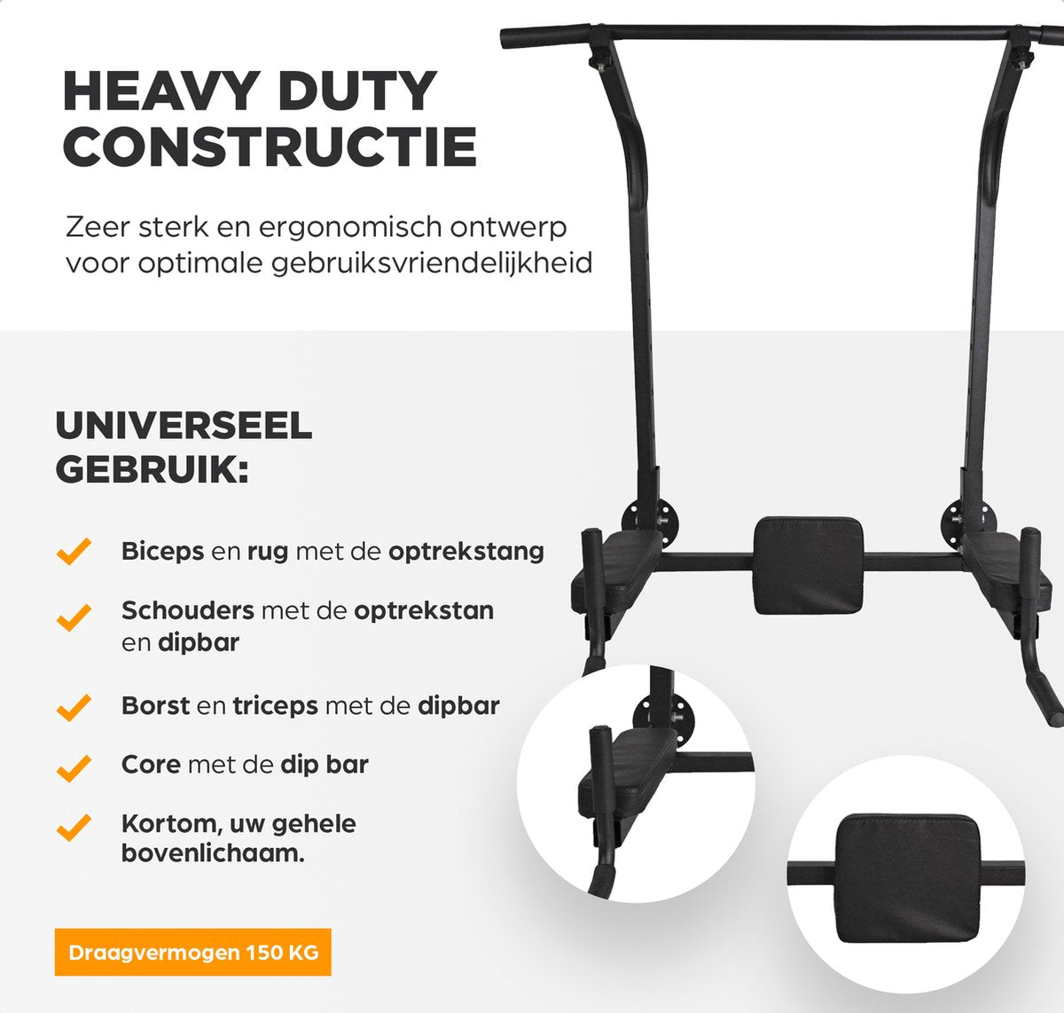 SOUTHWALL 2 in 1 Pull up bar en dip bar