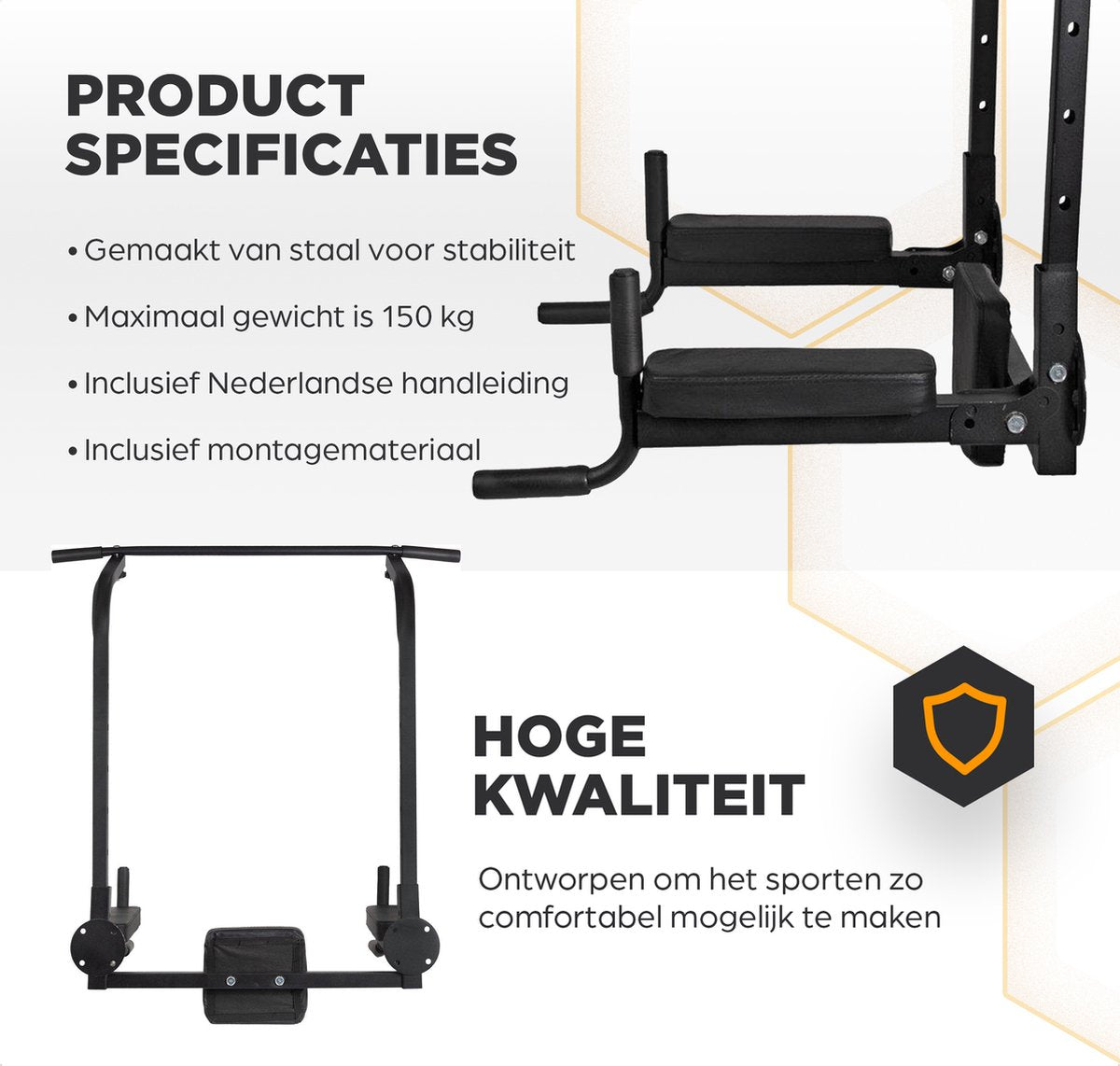 SOUTHWALL 2 in 1 Pull up bar en dip bar