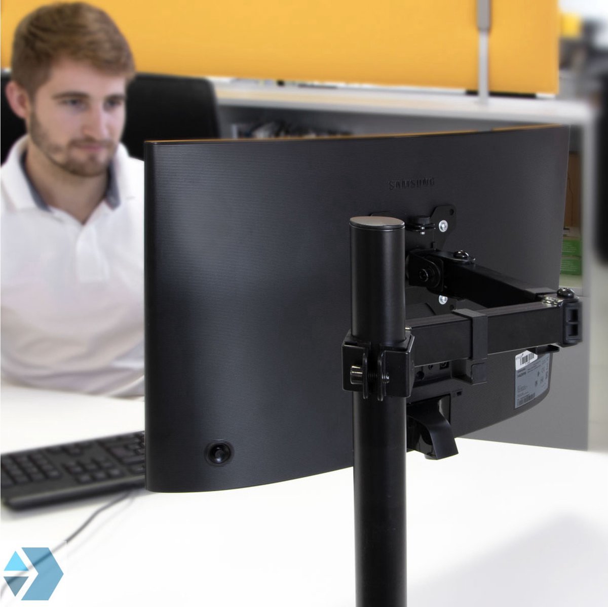 Eleganca Support pour moniteur 1 écran de 13 à 32 pouces Noir