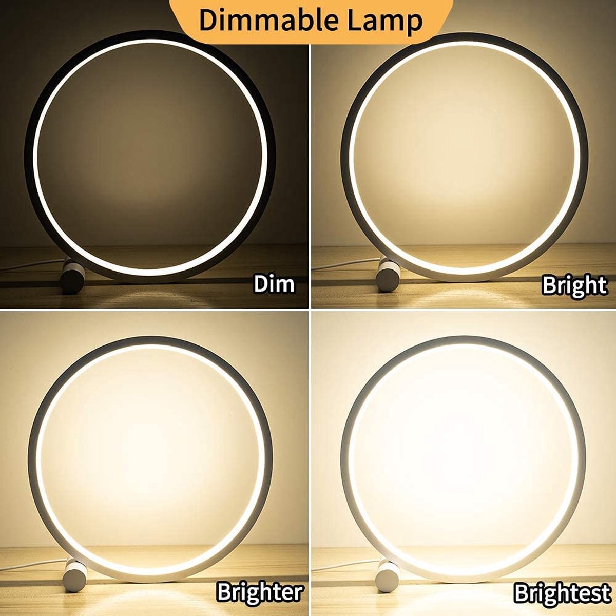 Nancy's Circle dimbare LED lamp met 3 lichtstanden