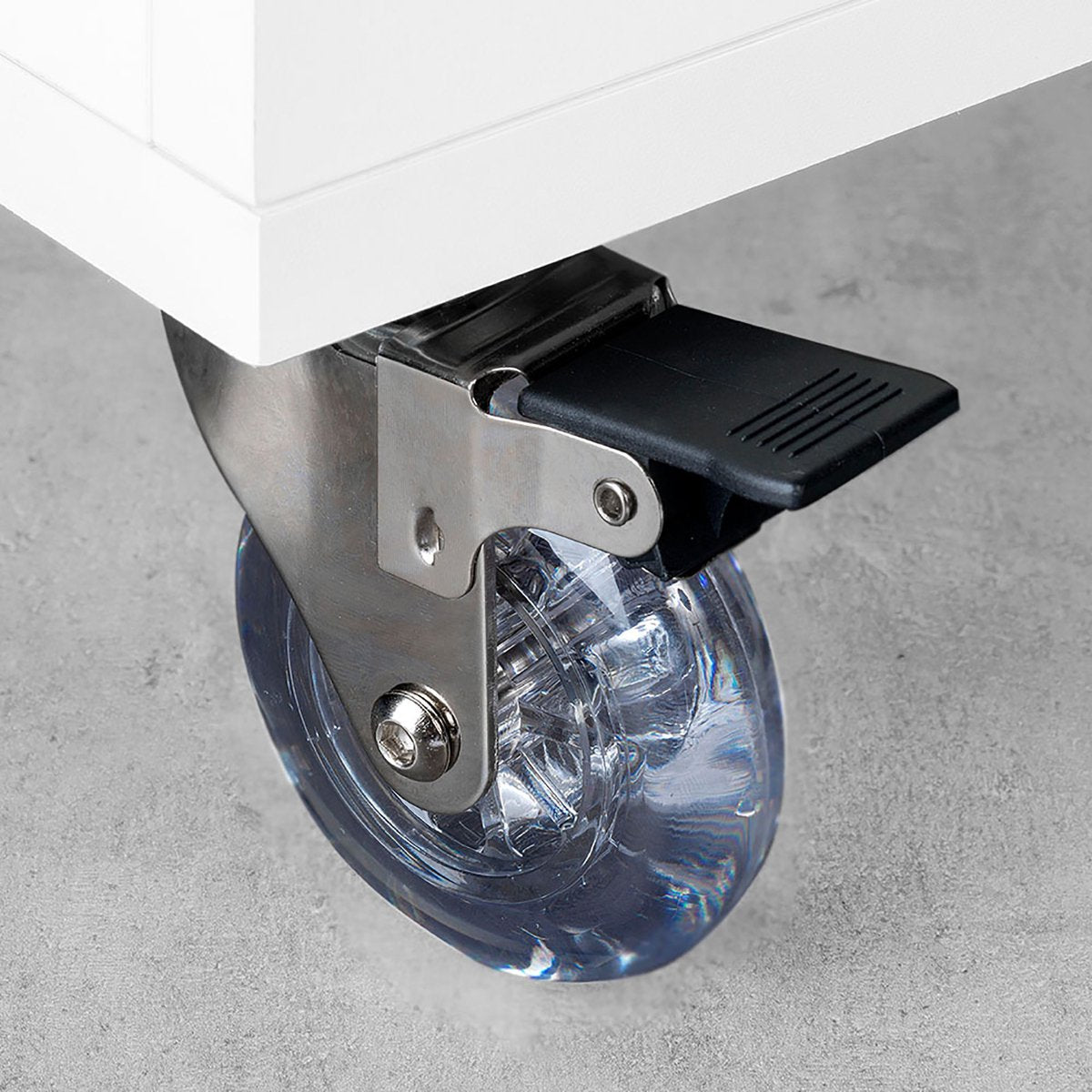 Nancy's stevige zwenkwielen 50mm transportwielen set van 4 Transparant