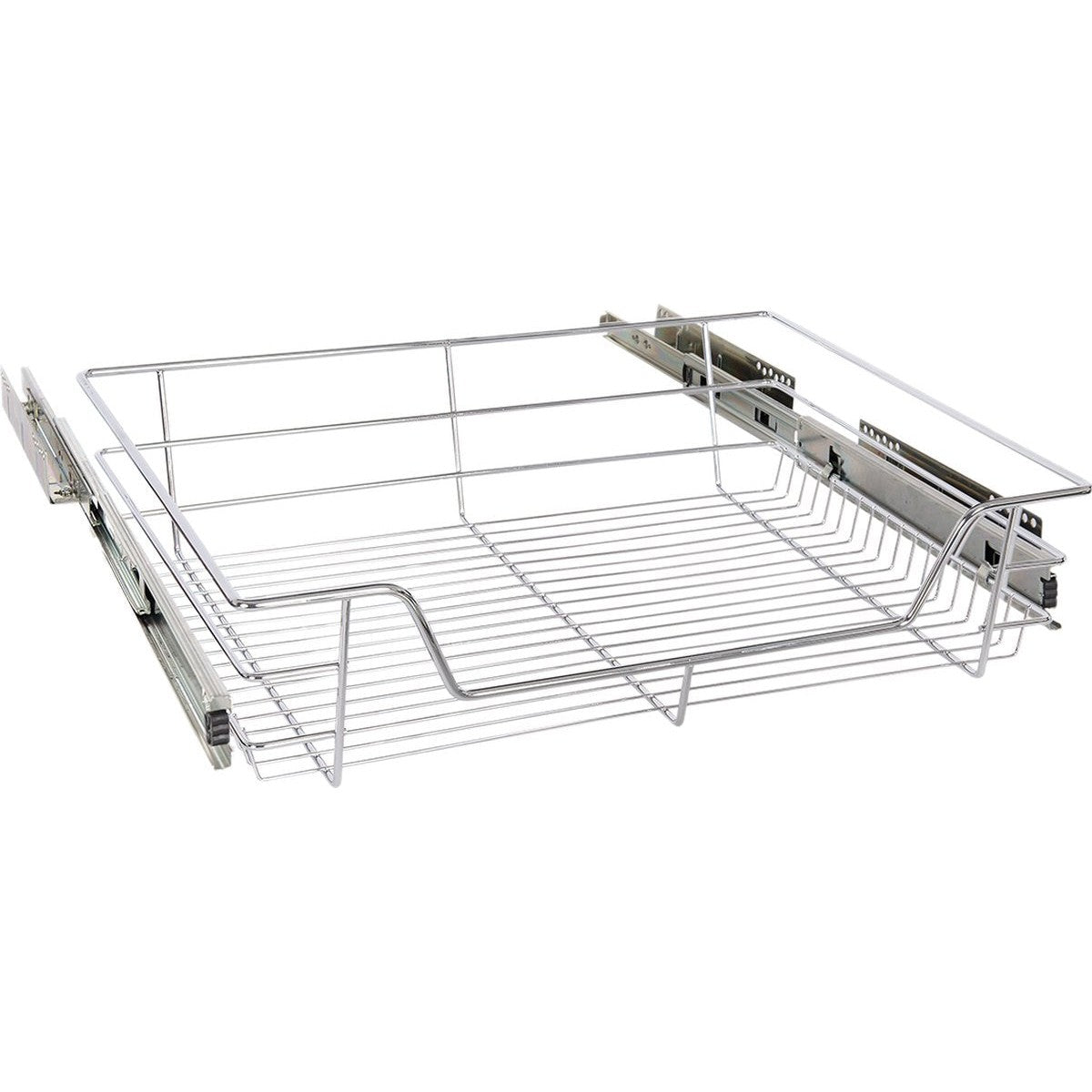 Eleganca Corbeille en fil avec guide latéral pour façade d'armoire 50 cm