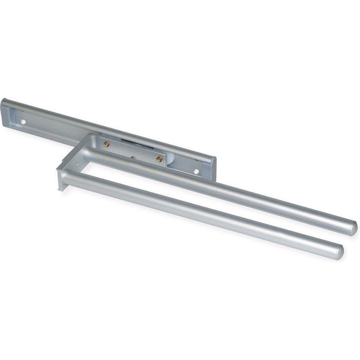 Eleganca Extendable aluminum towel rack 31cm Silver