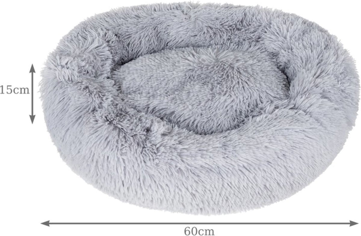 EASTWALL Fluffy kattenmand of hondenmand 60cm Grijs