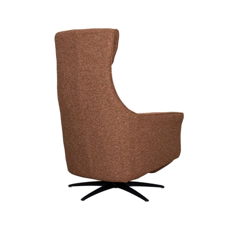Label51 Elektrische Fauteuil Lund - Taupe Micro Suede | Zwart Metaal - 74x83x112 cm