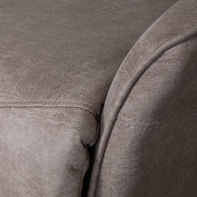 Label51 Elektrische Fauteuil Lund - Taupe Micro Suede | Zwart Metaal - 74x83x112 cm