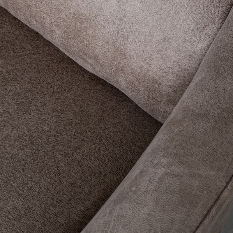 Label51 Elektrische Fauteuil Lund - Taupe Micro Suede | Zwart Metaal - 74x83x112 cm