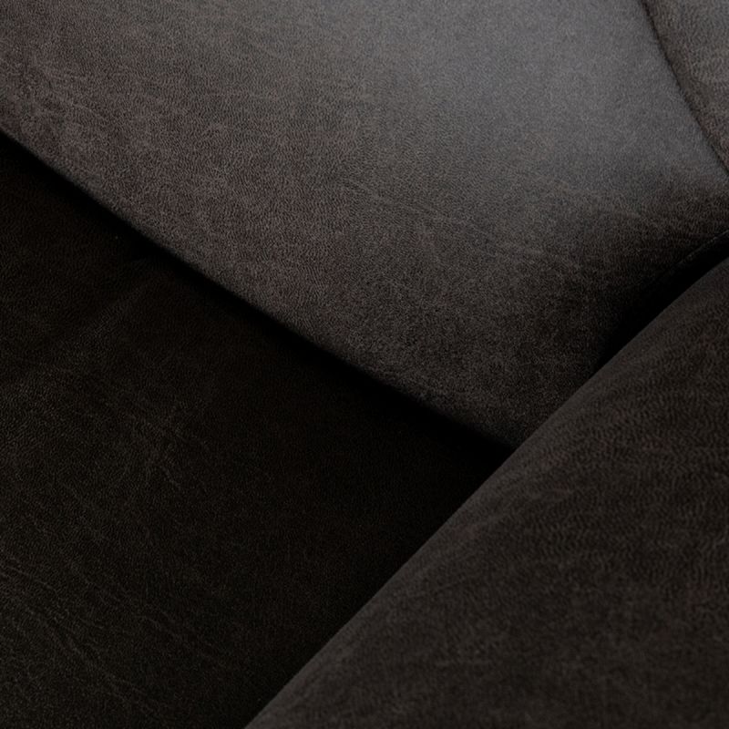 Label51 Elektrische Fauteuil Stockholm - Antraciet Micro Suede | Zwart Metaal - 77x87x112 cm