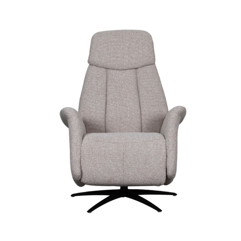 Label51 Elektrische Fauteuil Oslo Naturel Royal Boucle | Zwart Metaal 79x87x112 cm