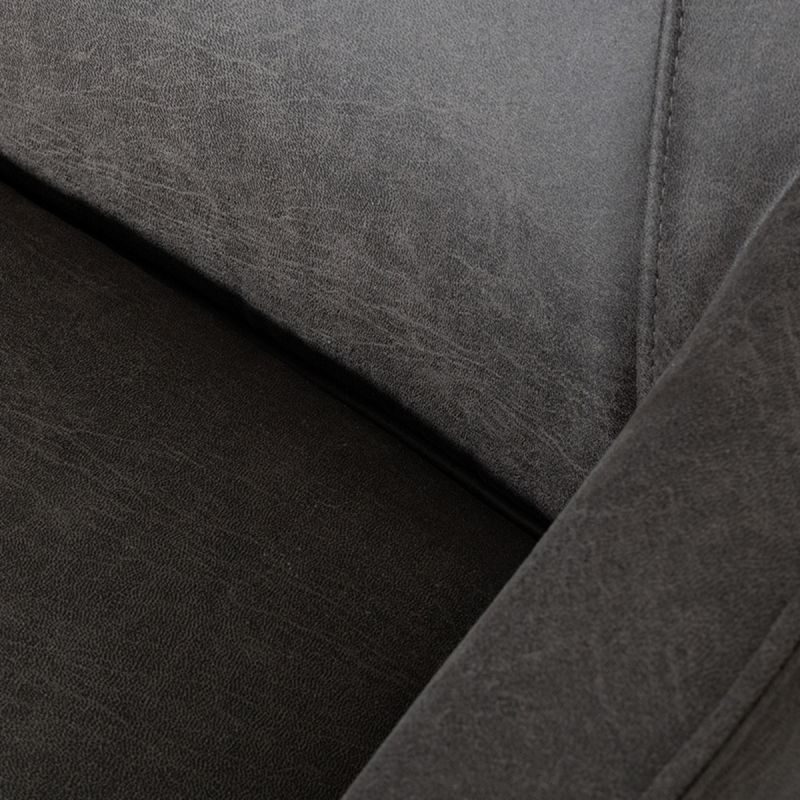 Label51 Elektrische Fauteuil Odense - Antraciet Micro Suede | Zwart Metaal - 68x87x110 cm