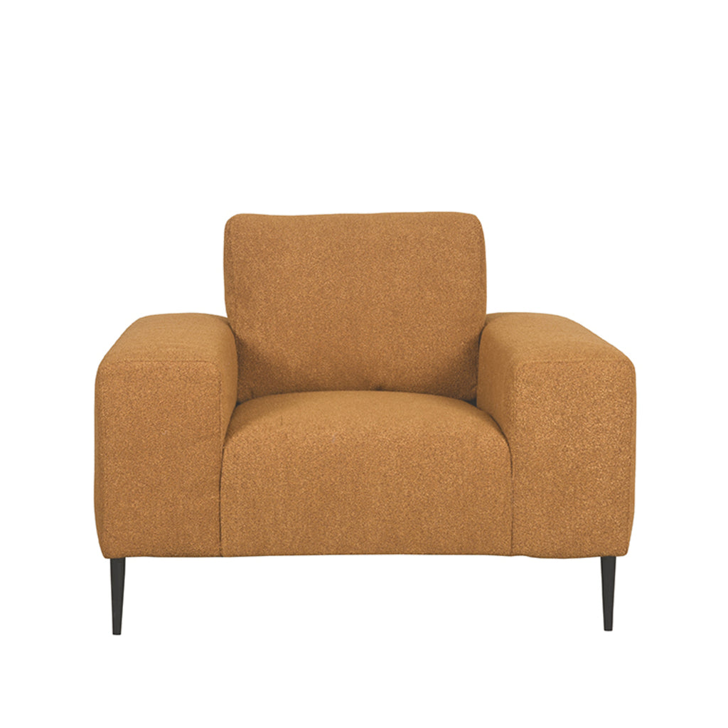 LABEL51 Ferraro 1-zits bank Oker geel 112x88x85 cm