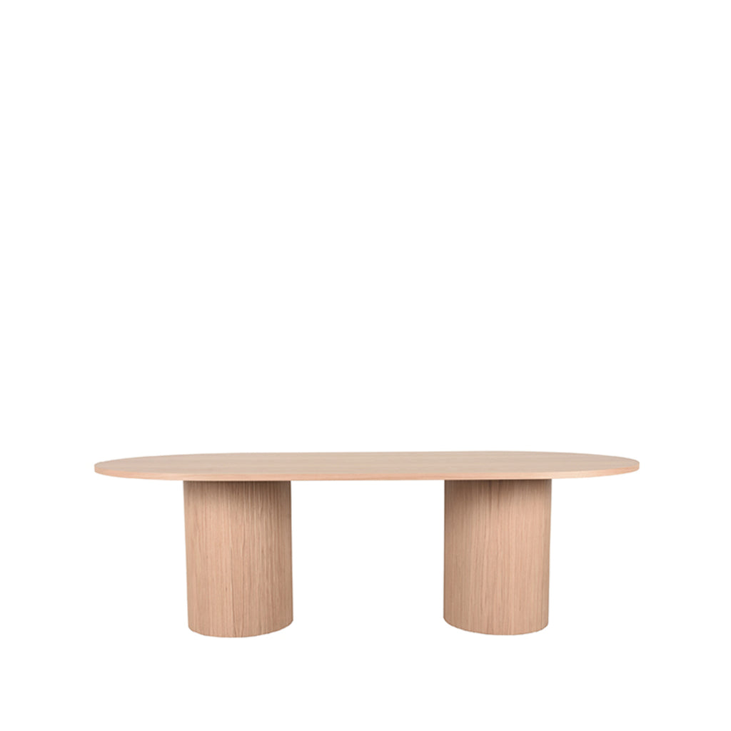 LABEL51 Eettafel Deens Ovaal Oliva - Eiken hout - 240x120x75 cm