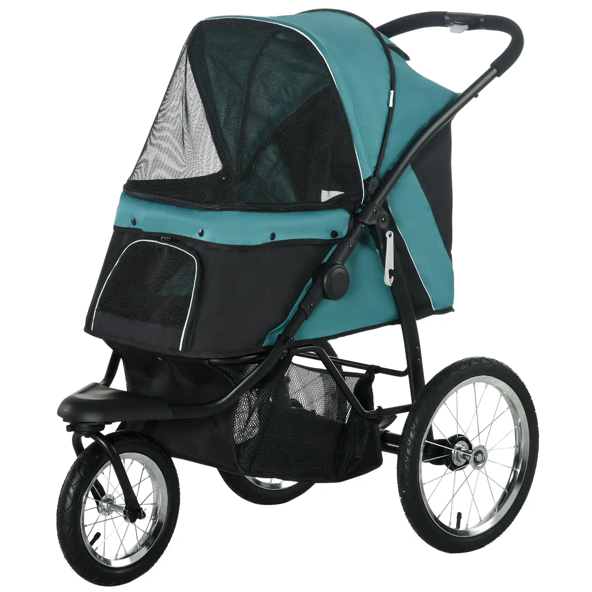 Nancy's Collepepe Reiswagen voor Huisdieren - Hondenbuggy - Kattenbugy - Hondenwagen - Donkergroen / Zwart