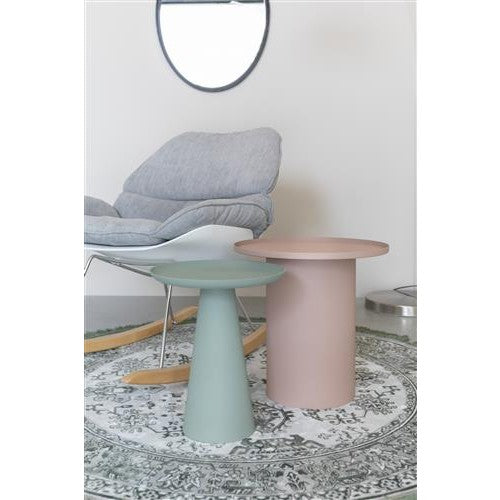 Nancy's Estela Side table - Coffee table - Round - Pink - Steel - ± Ø 40 x 45 cm