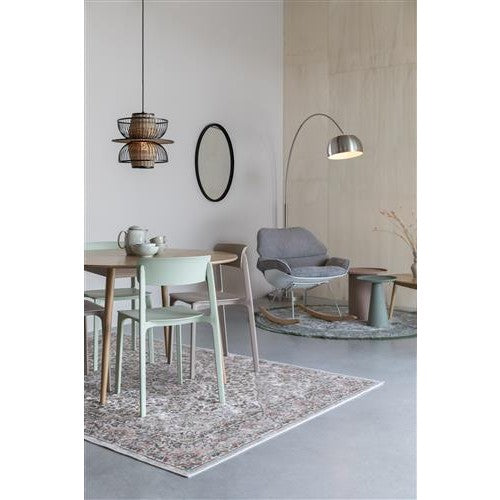 Nancy's Estela Bijzettafel - Salontafel - Rond - Roze - Staal - ± Ø 40 x 45 cm