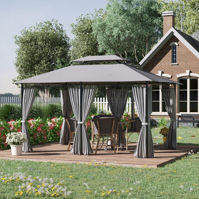 Pavillon Pantastica de Nancy - Tente de fête - Pavillon de Jardin - Gris
