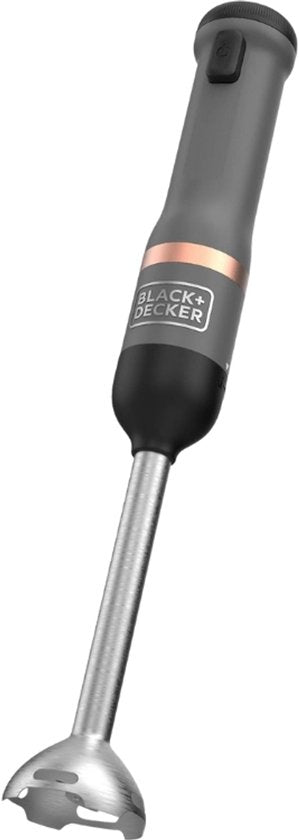 Nancy's BLACK+DECKER KitchenWand 4-in-1 Draadloze Staafmixer - Staafmixer Set - Inclusief Hakmolen en Garde - Zwart