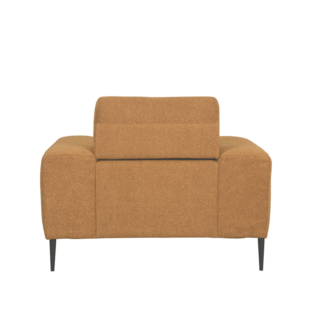 LABEL51 Ferraro 1-zits bank Oker geel 112x88x85 cm