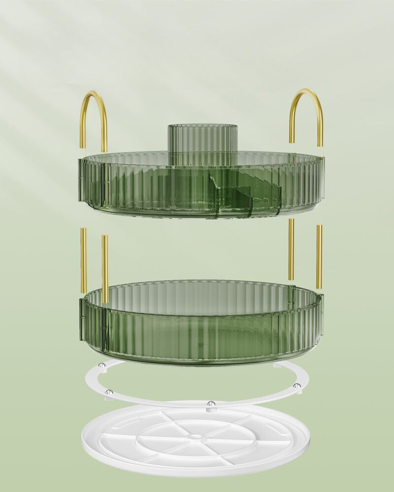 Nancy's Kettering Make-up Organizer - Make-up opbergen - Groen - Modern - 23 x 23 x 31 cm