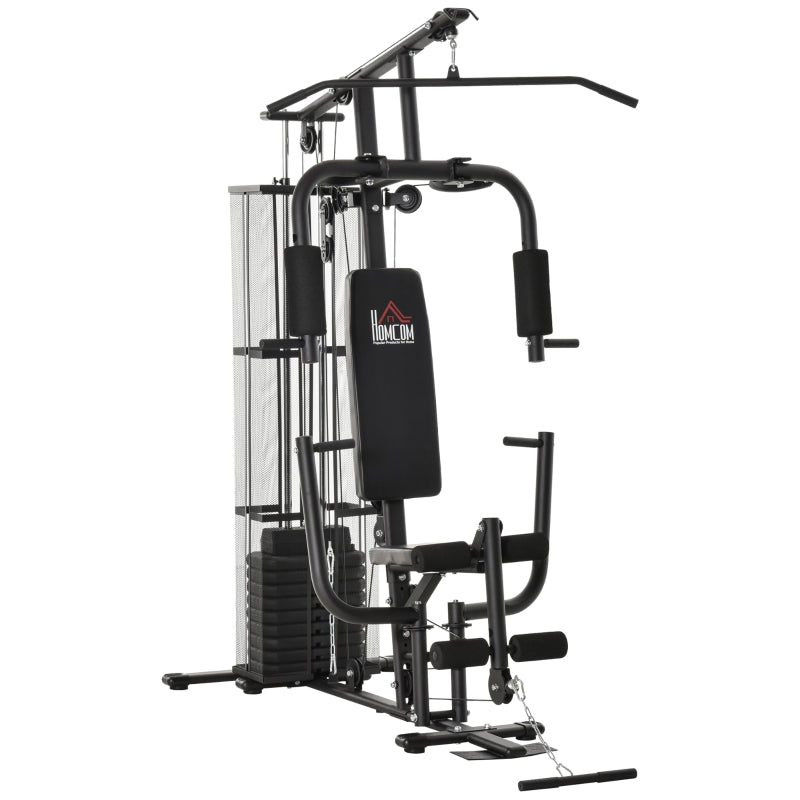 Nancy's Mitchell Fitnessstation Krachtstation - Multigym Fitnesscentrum - Fitnessapparatuur incl. gewichten Lat pull-down Leg curl