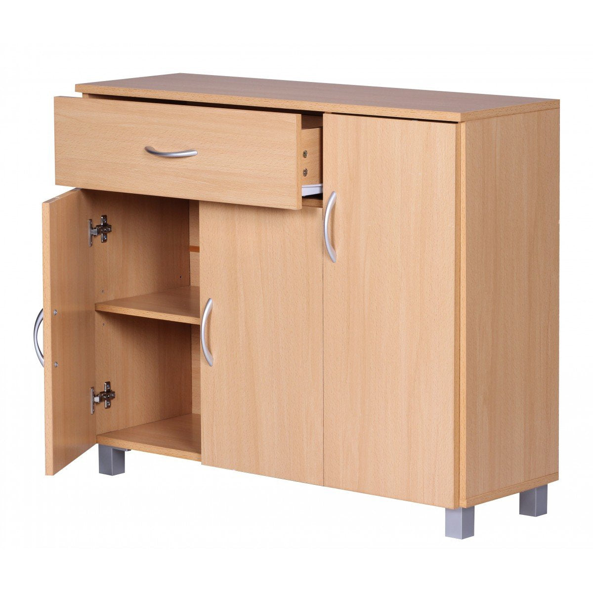 Nancy's Lebanon Dressoir - Gangkast - Ladekast - Opbergkast - Beukenhout - 90 x 30 x 75 cm