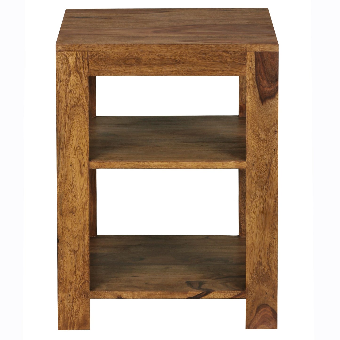 Nancy's bijzettafel met 2 lagen - Bijzettafels - Sheesham hout - 44 x 44 x 60cm