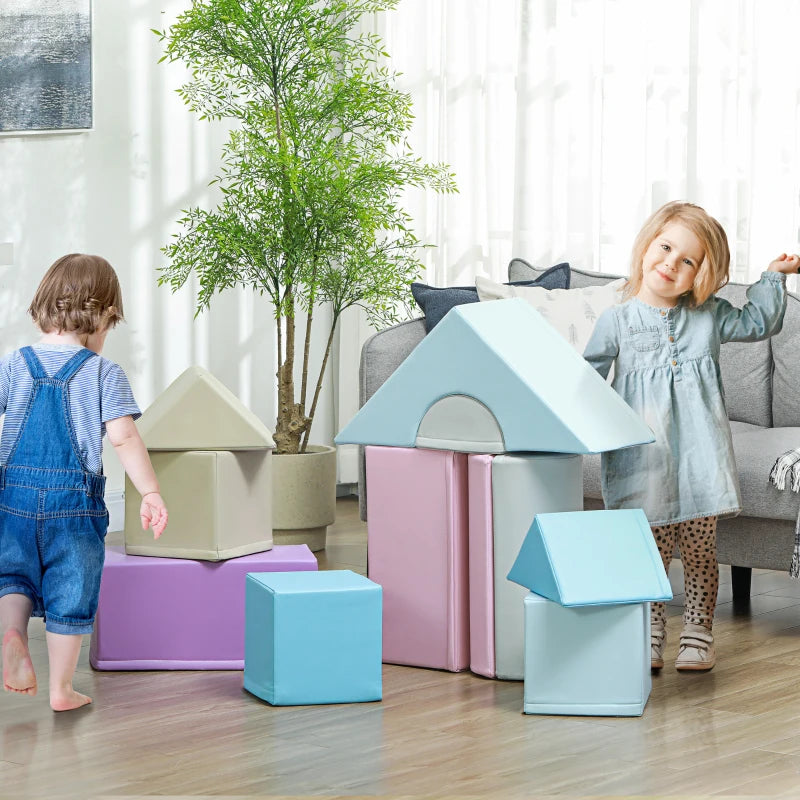 Blocs de construction Nancy's Lana Soft - Blocs en mousse - Blocs de jeu - 11 pièces - Multicolore
