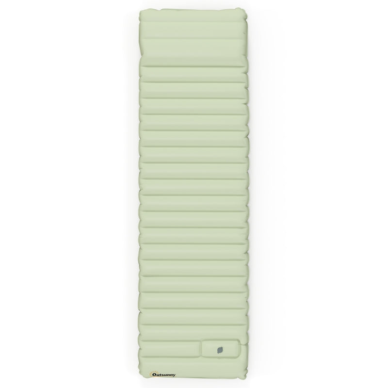 Nancy's Carvalhal Luchtbed - Met Voetpomp - Waterdicht - Groen - ± 200 x 60 x 10 cm