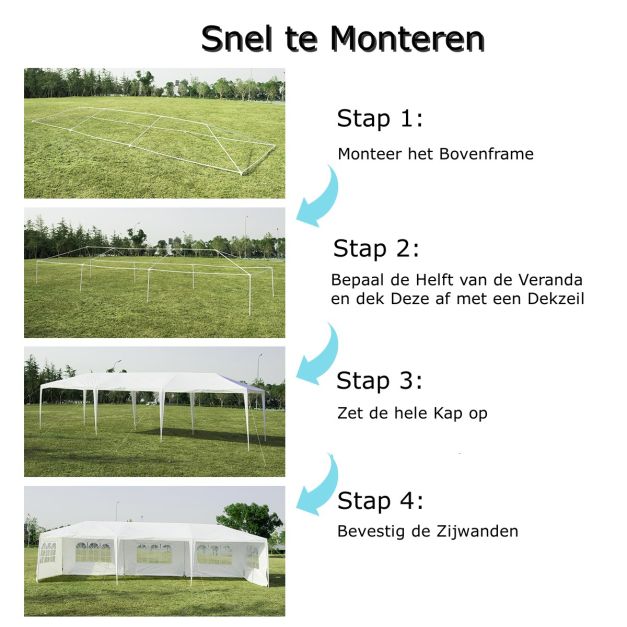 Nancy's Runa Partytent - Paviljoen - Party Tent - Wit -