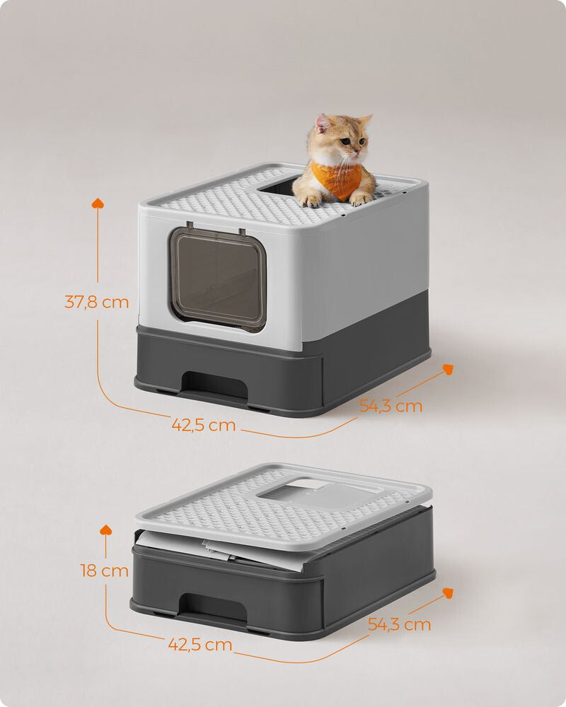 Nancy's Epping Kattebak met dakraam - Katten toilet - Met uitschuifbare lade