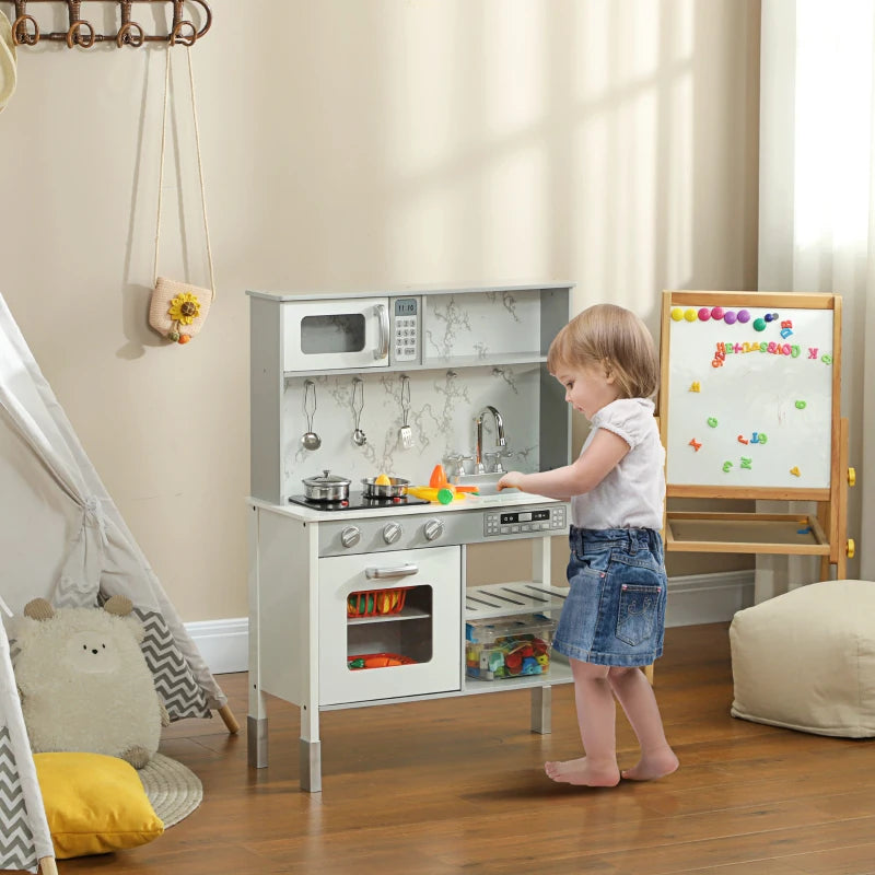 Cuisine pour enfants Nancy's Quelfes - Cuisine jouet - Accessoires inclus - Blanc
