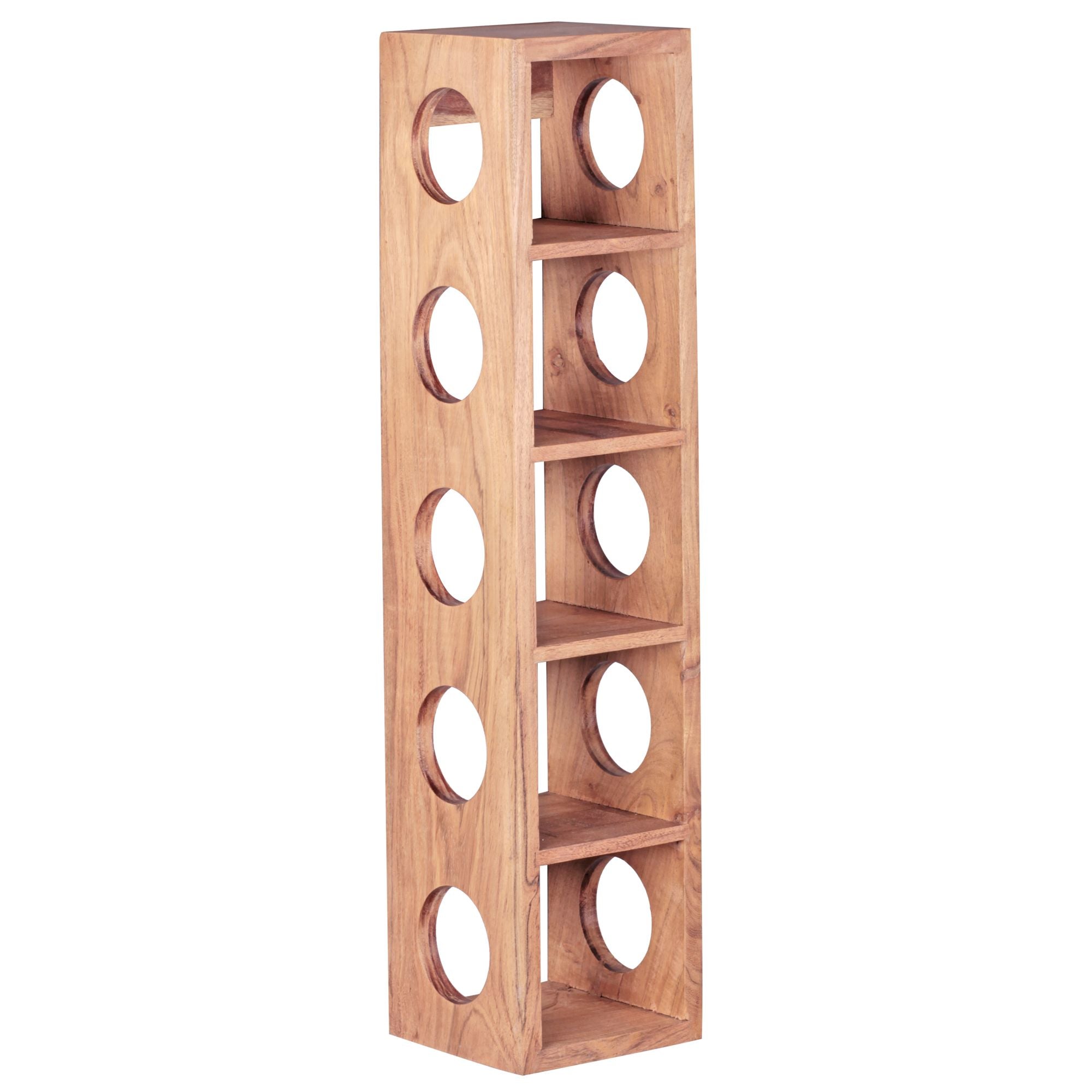 Casier à vin Nancy's Winero - Porte-bouteilles - Bois d'acacia massif - 15 x 15 x 70 cm