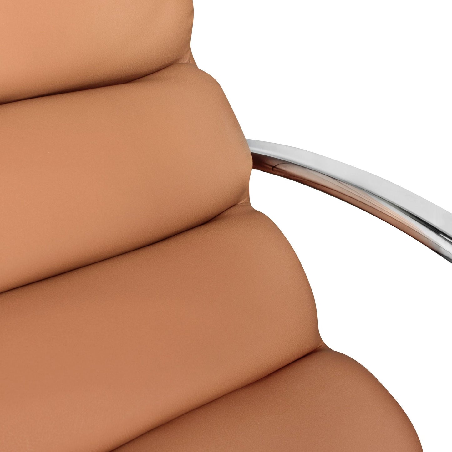 Nancy's Lehi Loungestoel - Schommelstoel - Relaxfauteuil - Ergonomisch - Relaxstoel -Bruin - Kunstleer - Metaal