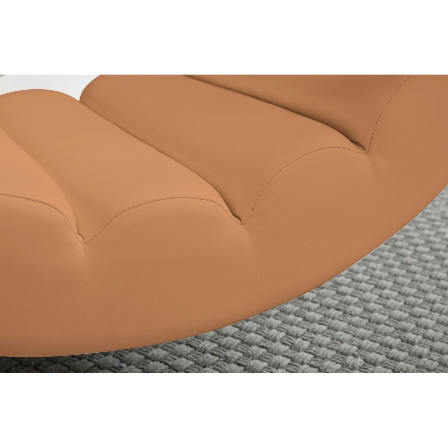 Nancy's Lehi Loungestoel - Schommelstoel - Relaxfauteuil - Ergonomisch - Relaxstoel -Bruin - Kunstleer - Metaal