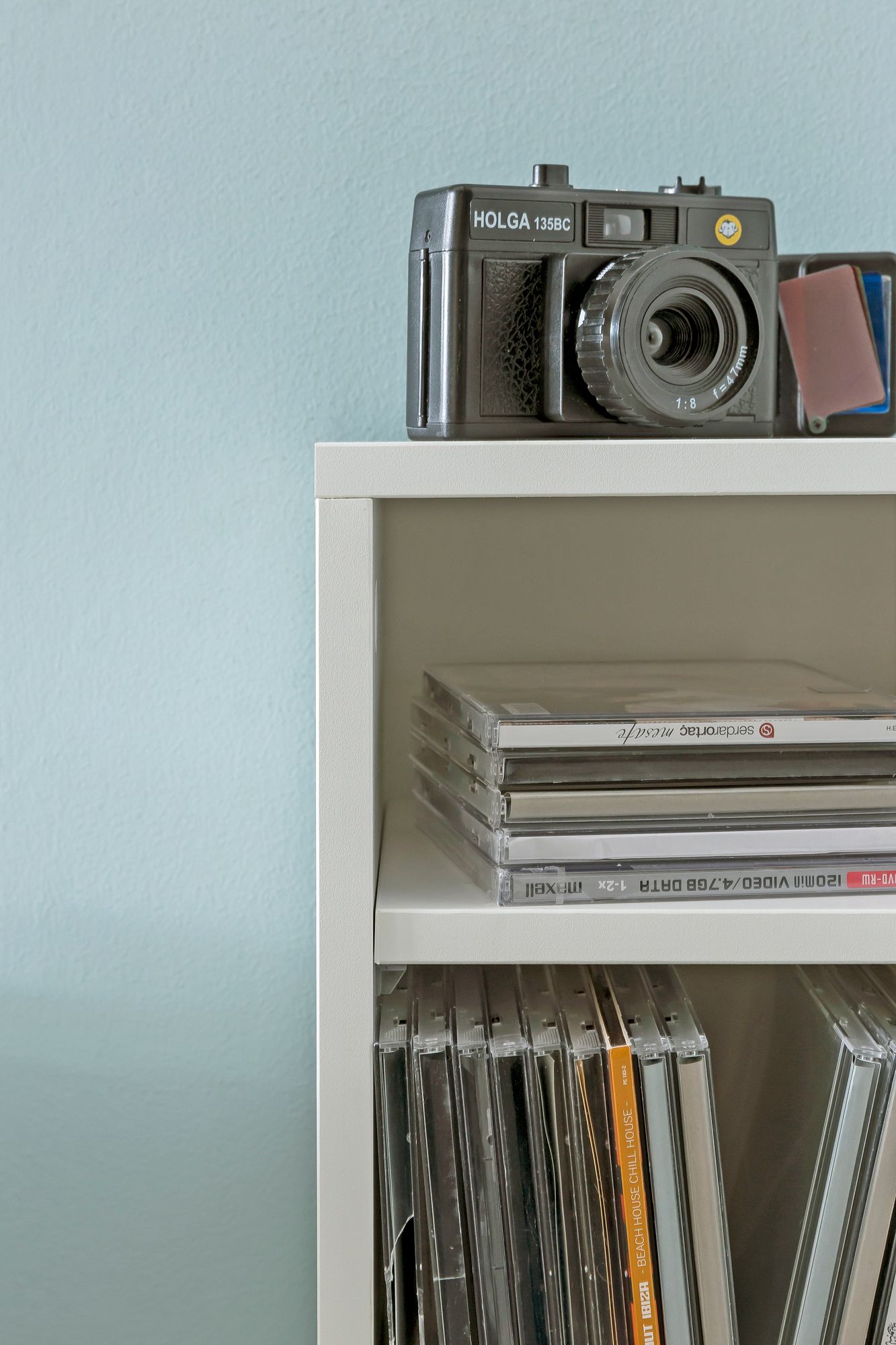 Nancy's Boekenkast met 6 vakken - Opbergkast - Vakkenkast - Wit - ± 20 x 90 x 20 cm