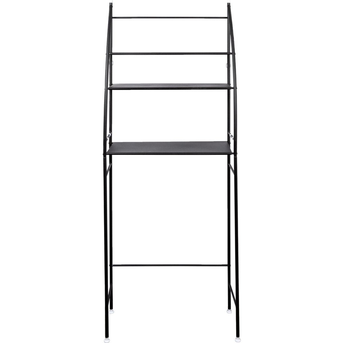 LG Life's Green washing machine conversion Storage rack with 3 shelves and towel hooks Black