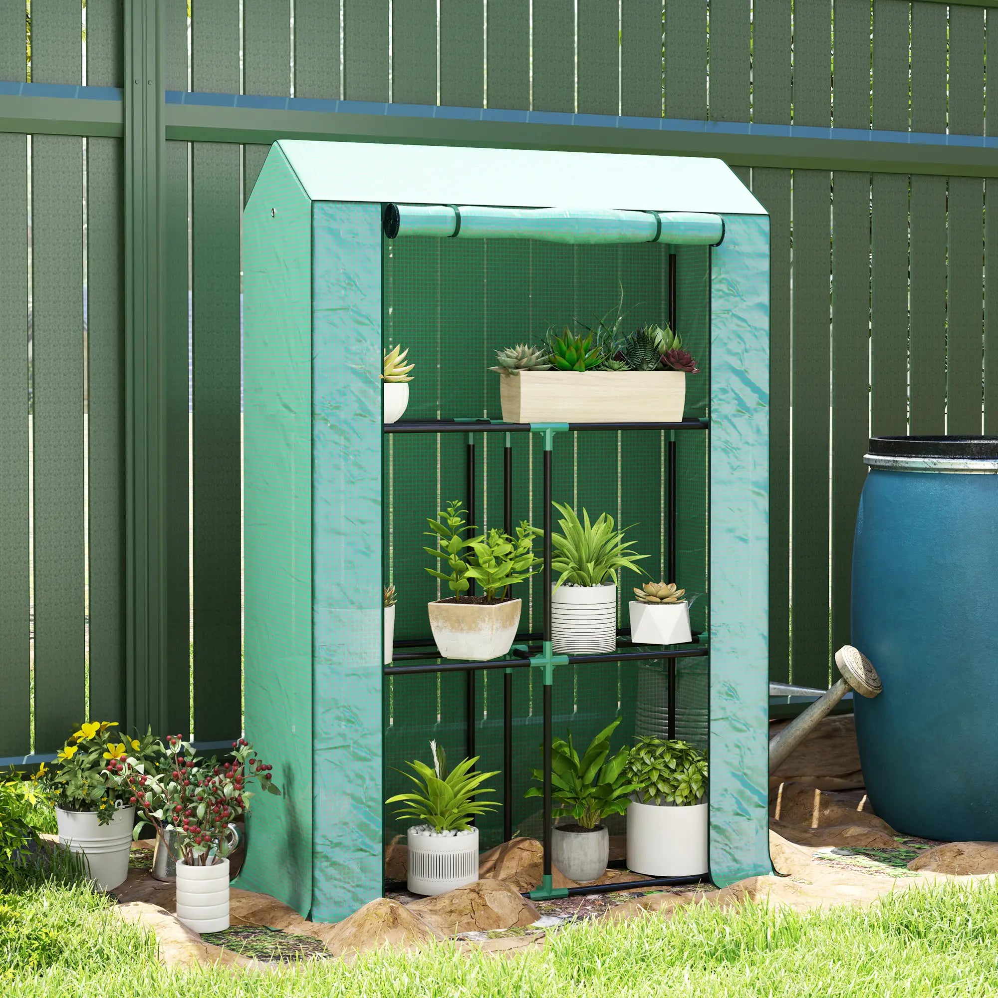 Nancy's Ribeirinha Kweekkas - Tomatenhuis - Plantenrek - Plantenkas - Tuinkas - Groen - 100 x 40 x 150 cm
