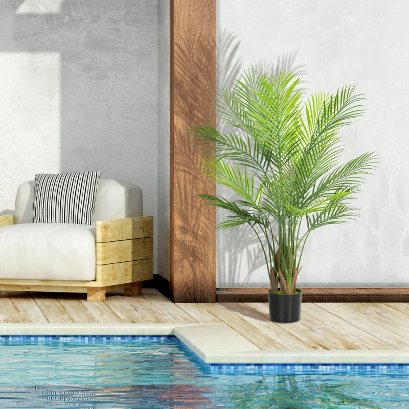 Nancy's Medicina Kunstplant - Kunstpalm - Areca Palm - Groen - 120 cm hoog