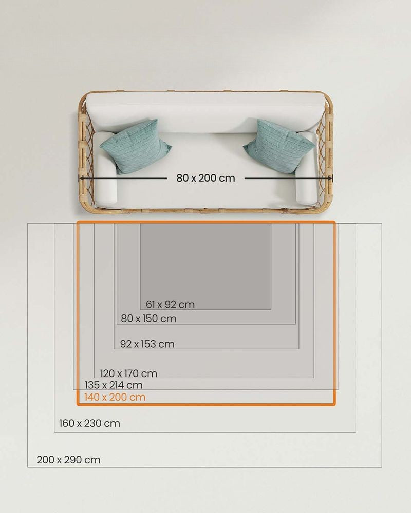 Nancy's Groscavallo Vloerkleed - Tapijt - Aquamarijnblauw - 200 x 140 cm