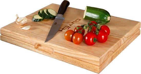 Nancy's 2-in-1 Snijplank XXL Multifunctioneel - Borrelplank - Kaasplank - Tapasplank - Serveerplank - Hout