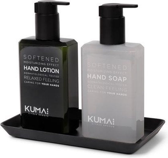 KUMAI Citrus Groove Handlotionset - Handzeep - Inclusief Tray - Giftbox