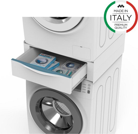 Meliconi Basetorre Extra - Uitneembare lade - Stapelset - Wasmachine accessoire - Wasmachine lade