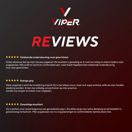 Viper Sports SleepFlex Yogamat L195xB85xH10 cm – Zwart